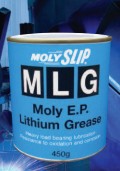 摩力士MOLYSLIP MLG通用极压二硫化钼润滑脂是一种多用途的含二硫化钼的极压锂基脂。主要用于极压负荷及需要抗氧化和腐蚀的场合。可以大大的延长维修和更换润滑脂的周期。MOLYSLIP 22004，MOLYSLIP 22005，MOLYSLIP 22050，MOLYSLIP 22125